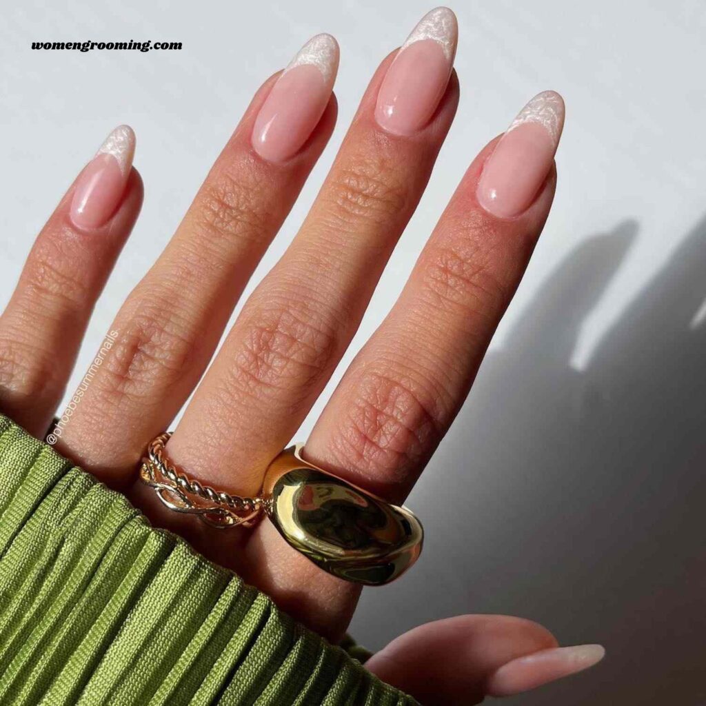 Long Sheer Nails with Gloss