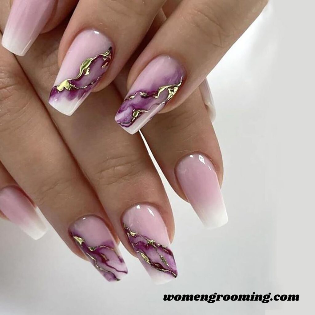 Marble French Tips (2)