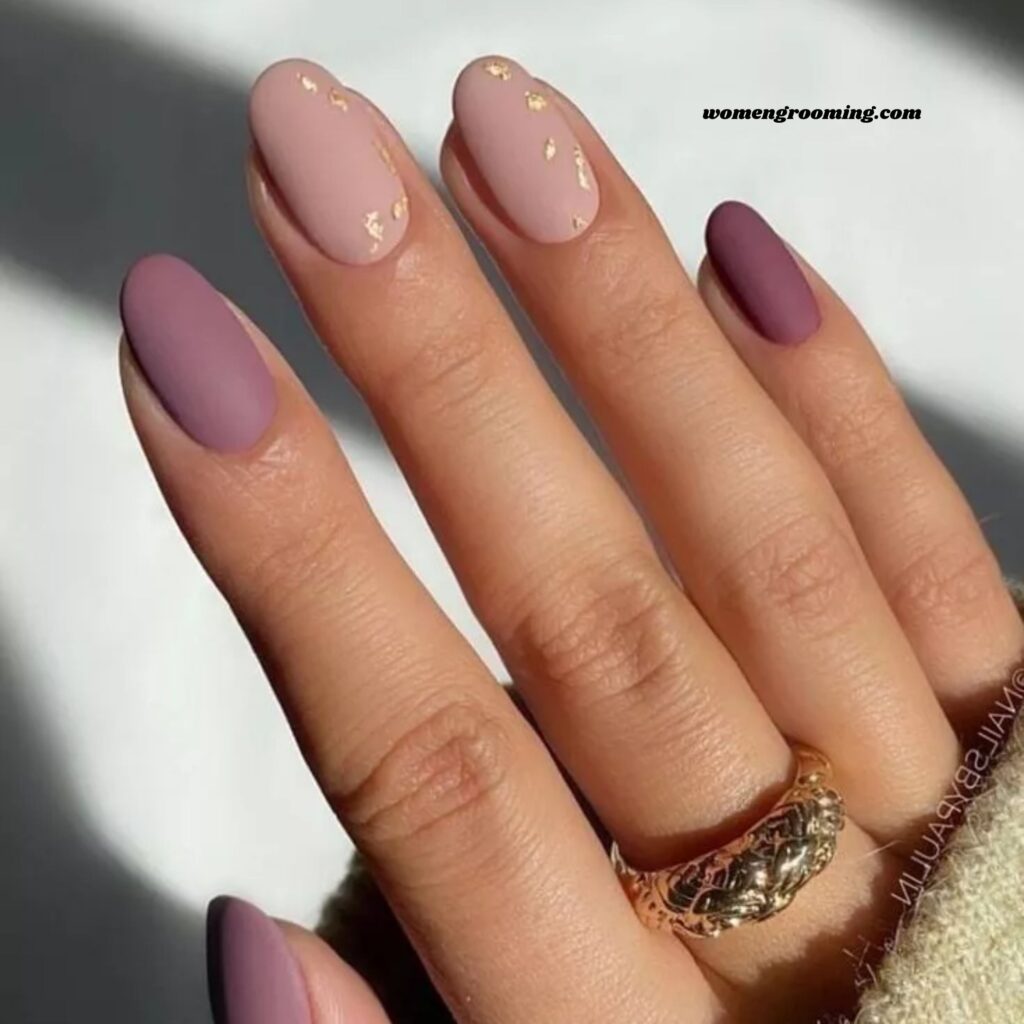 Matte Mauve Nails (1)