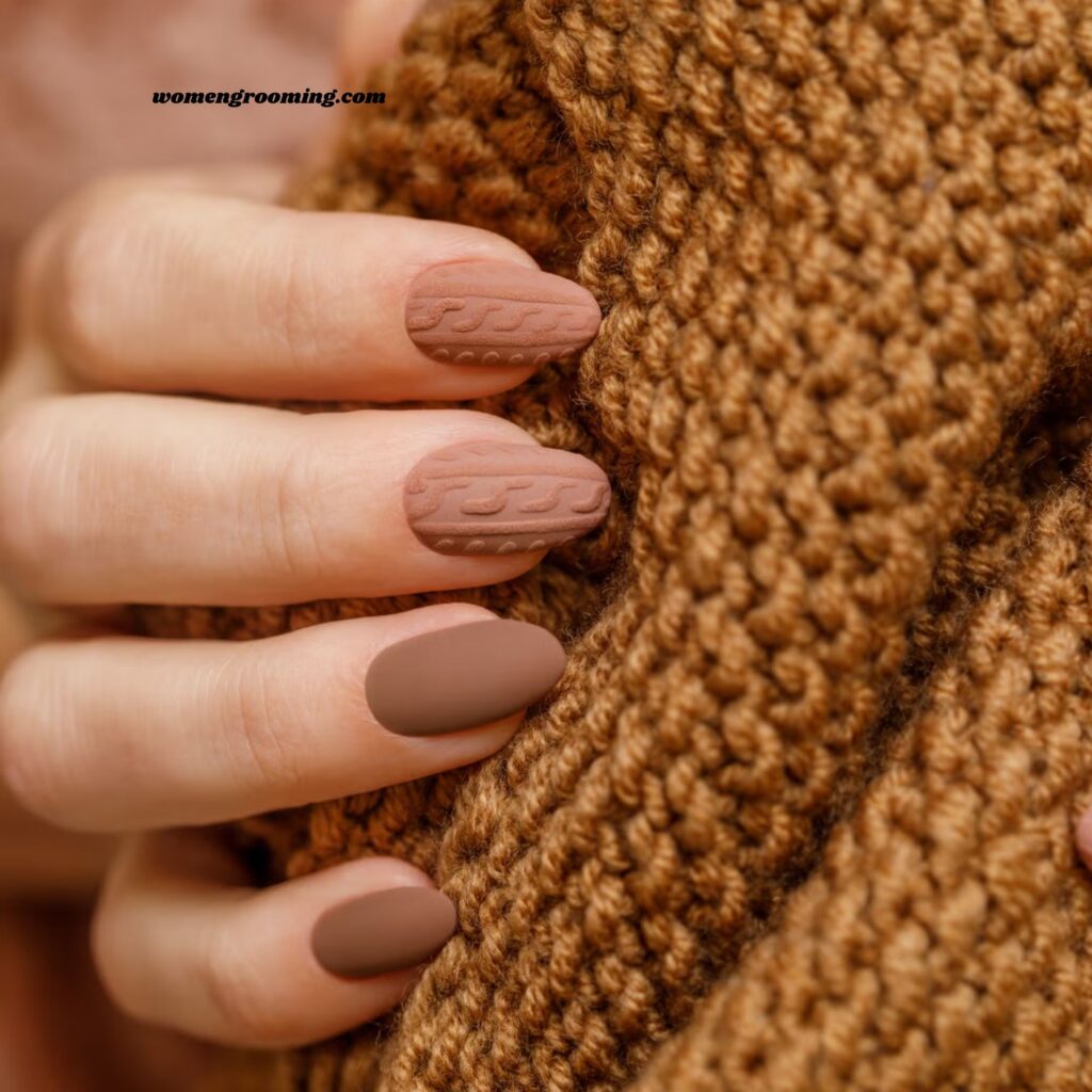 Matte Neutral Nails