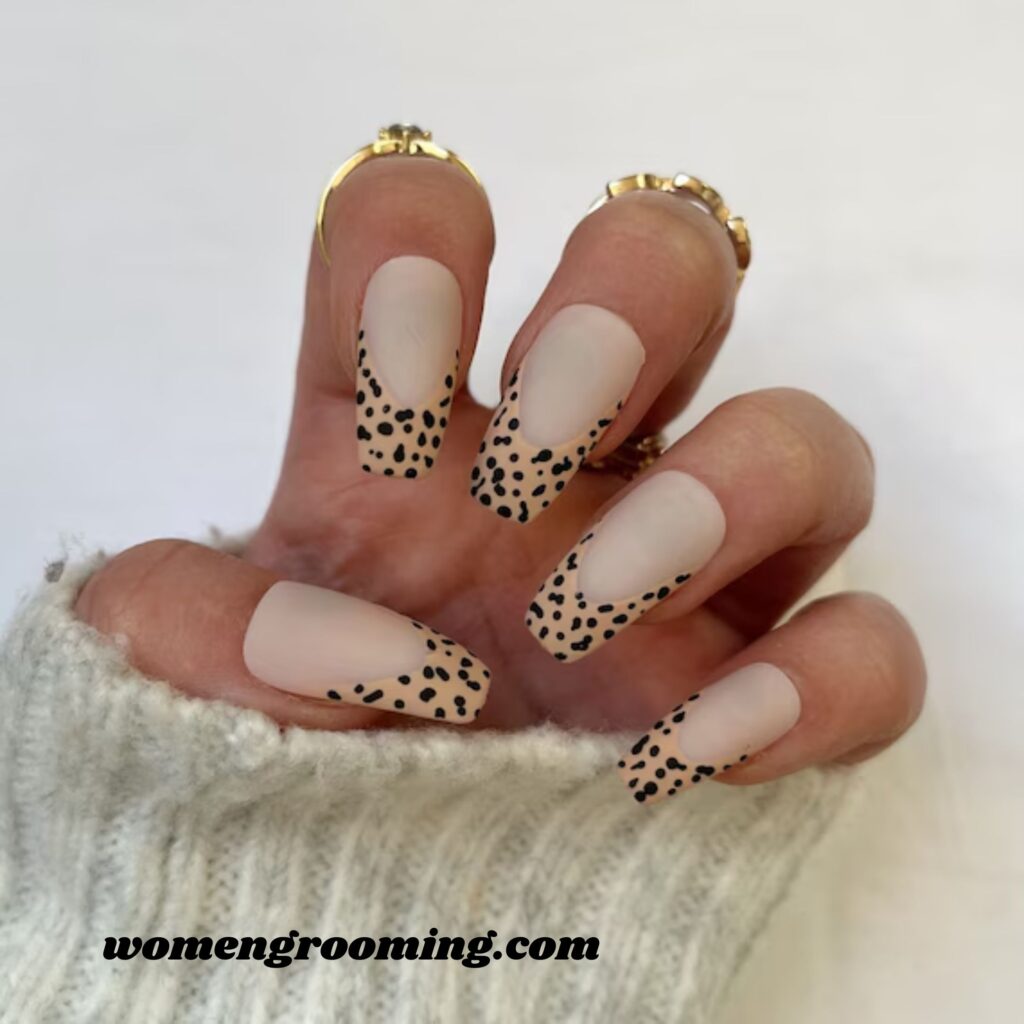 Matte Nude with Black Dots