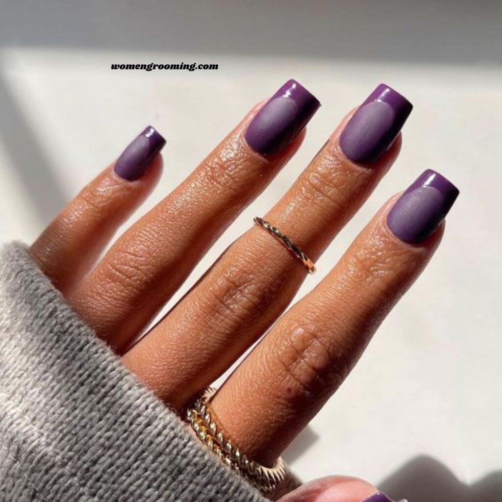 Matte Purple with Glossy Tips