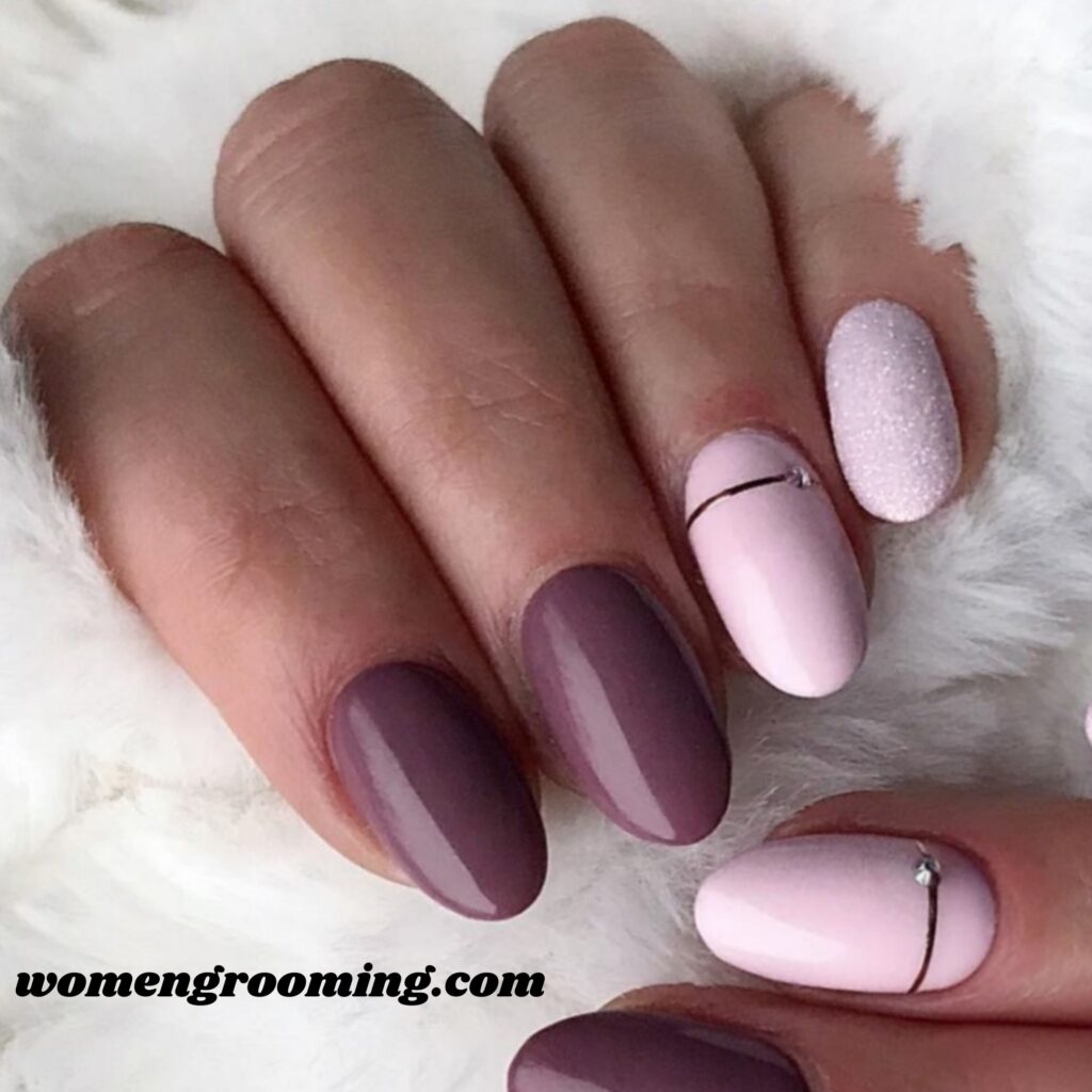 Mauve Winter Nails