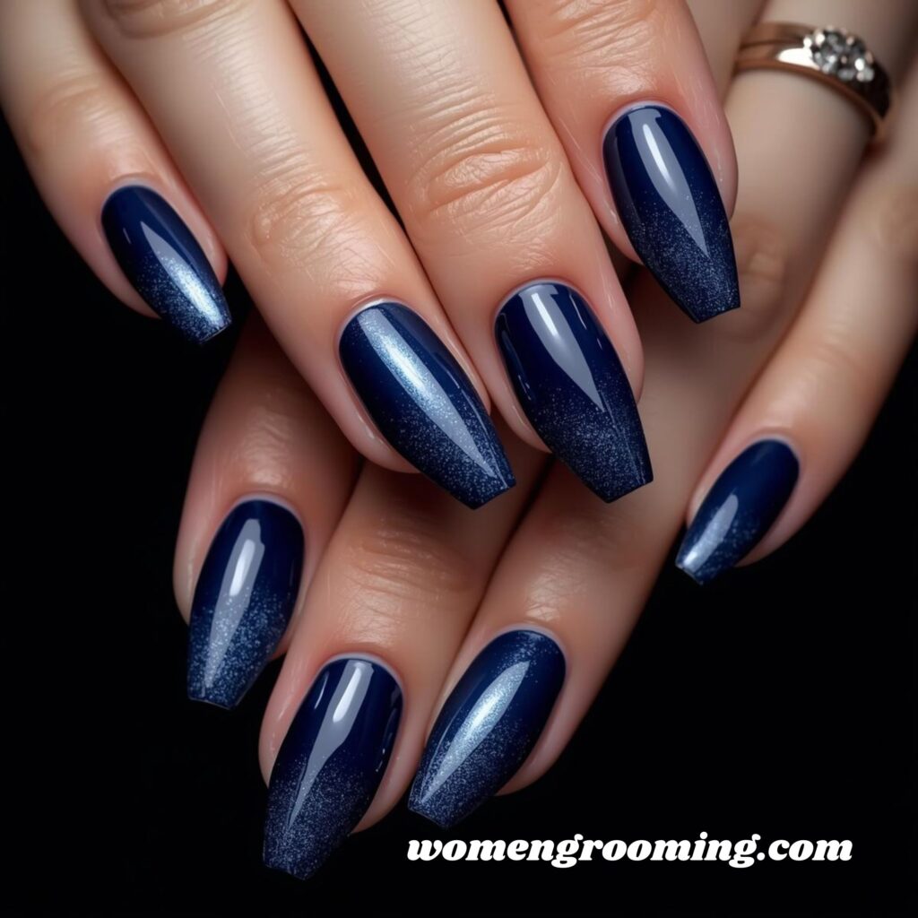 Midnight Blue Nails