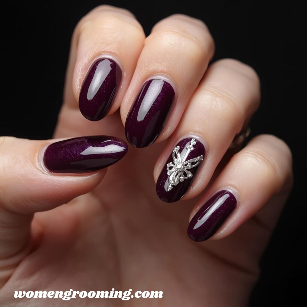 Midnight Purple Nails