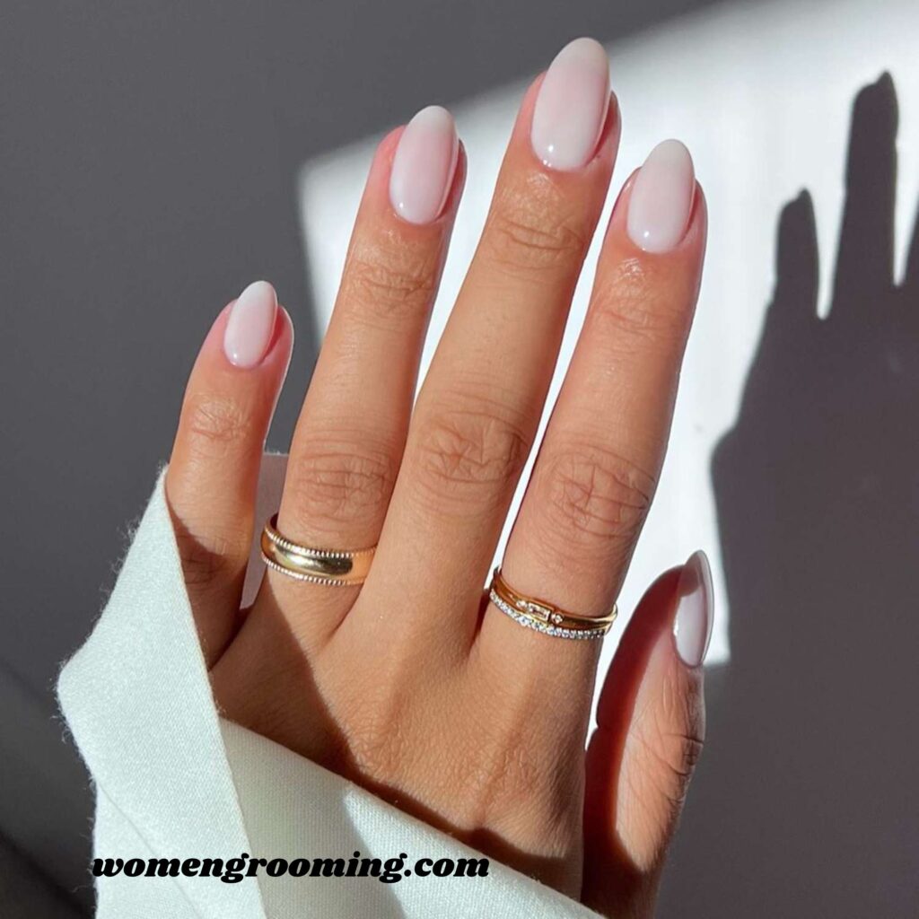 Milky Pink Nails (1)