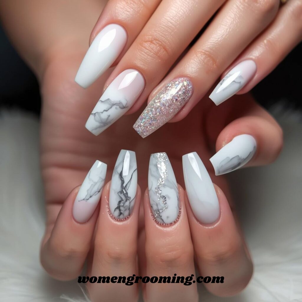 Milky White Nails (3)