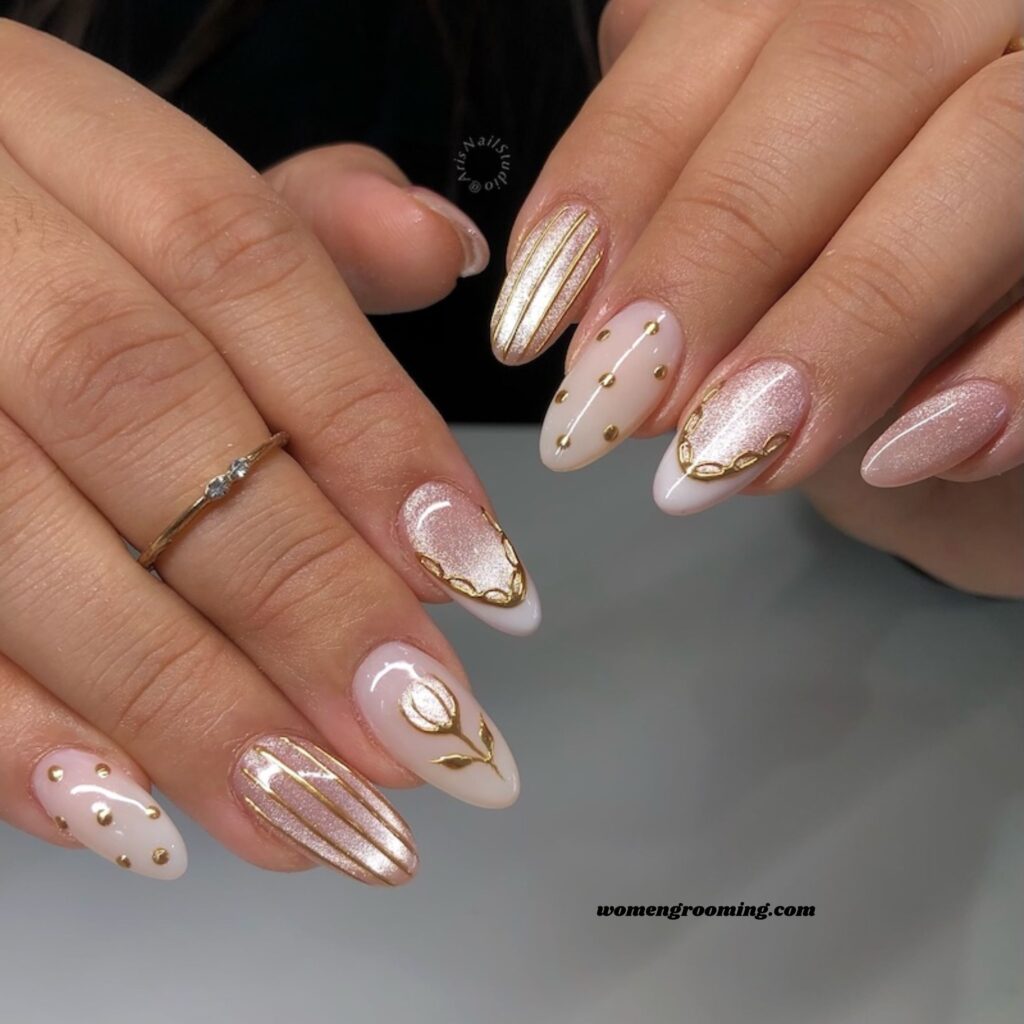 Minimal Accent Cat Eye Nails