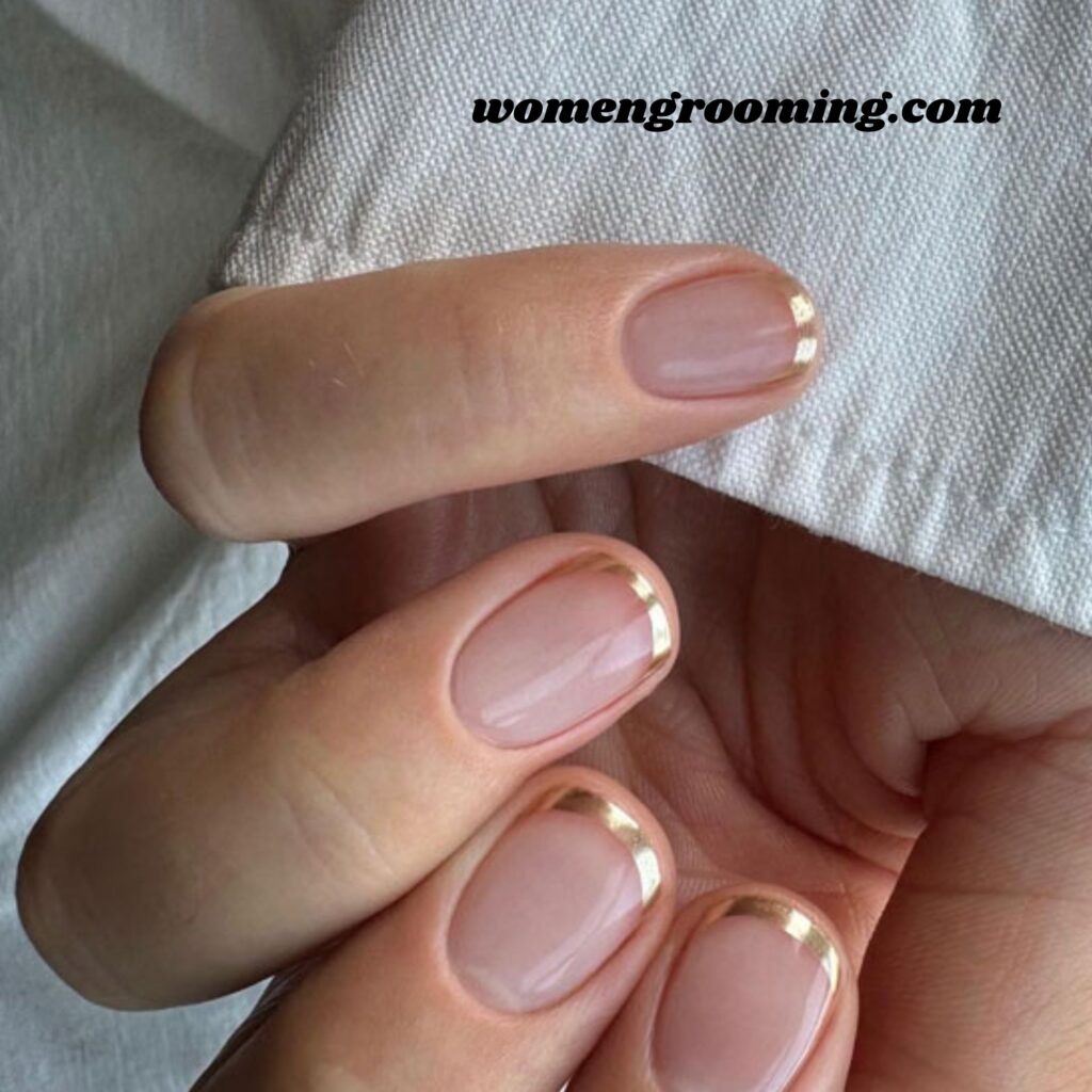 Mirror Chrome French Tips