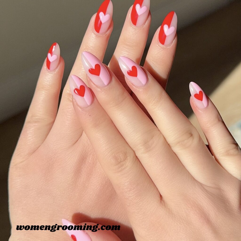 Negative Space Heart Nails (1)