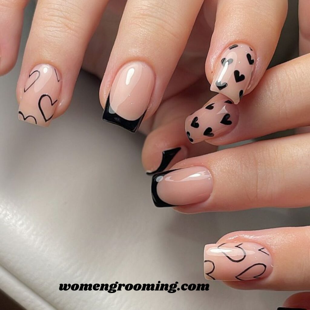 Nude Base + Black Tips