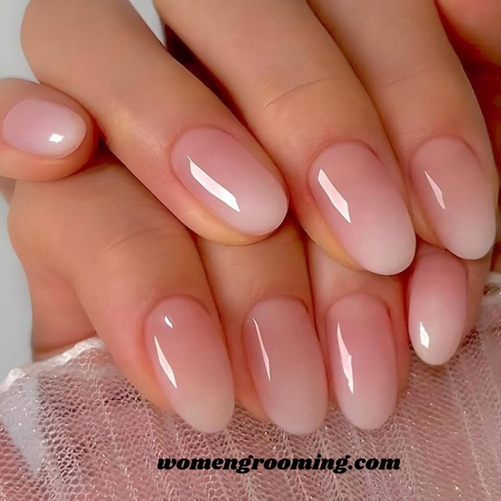 Ombre French Short Nails