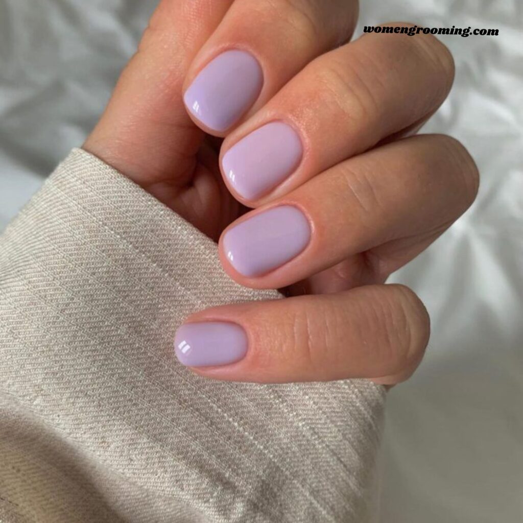 Pale Lavender Nails