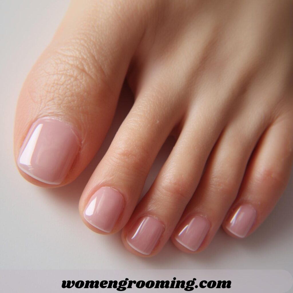 Pale Pink Pedicure