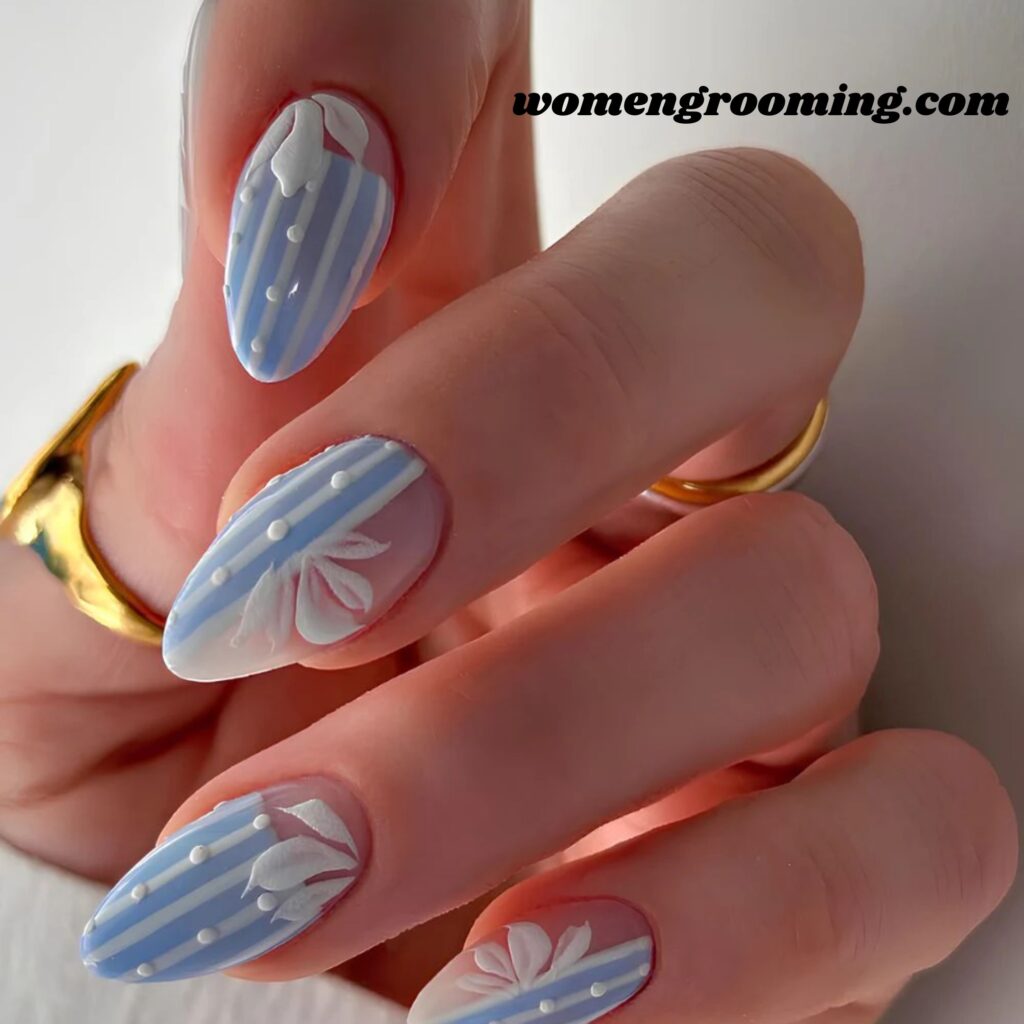 Pale Sky Blue and Snow White Combo