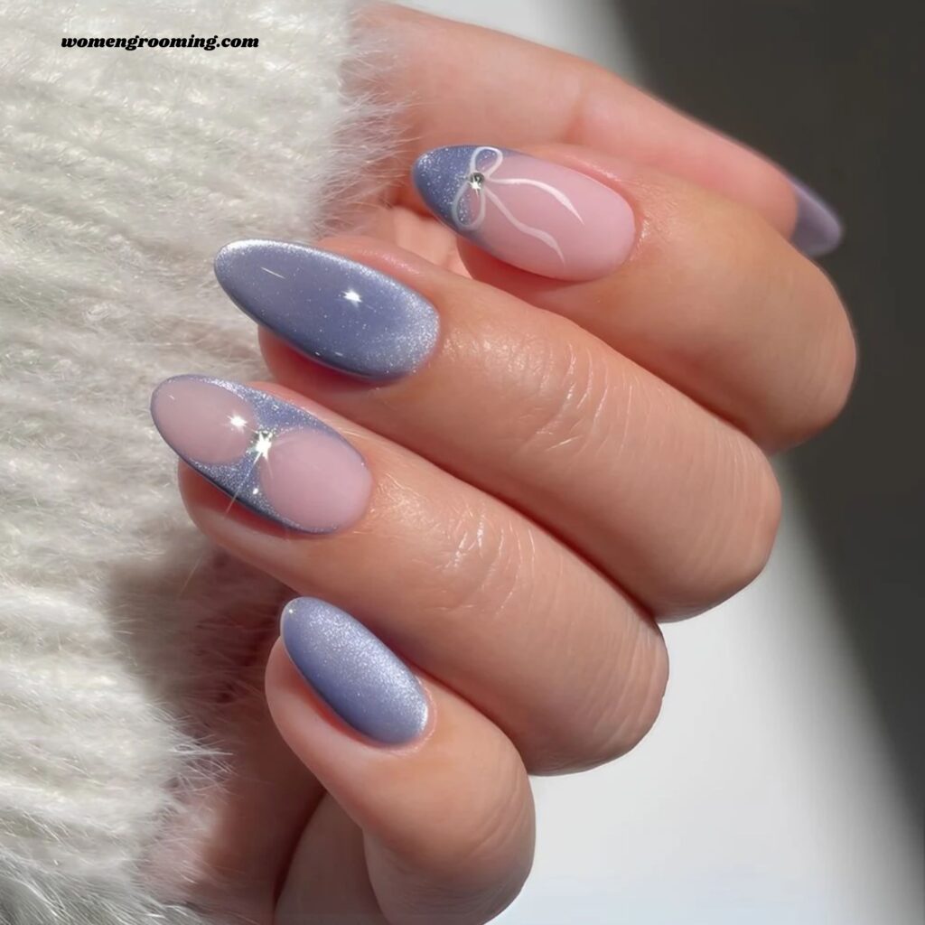 Pastel Cat Eye Nails