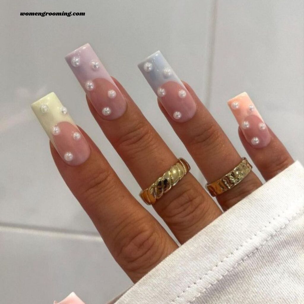 Pastel Pearl Nails