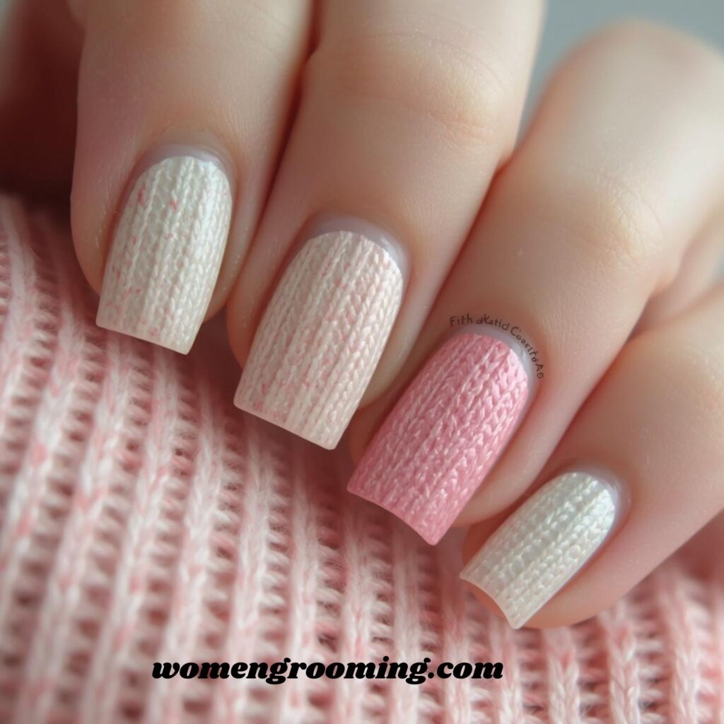 Pastel Sweater Nails