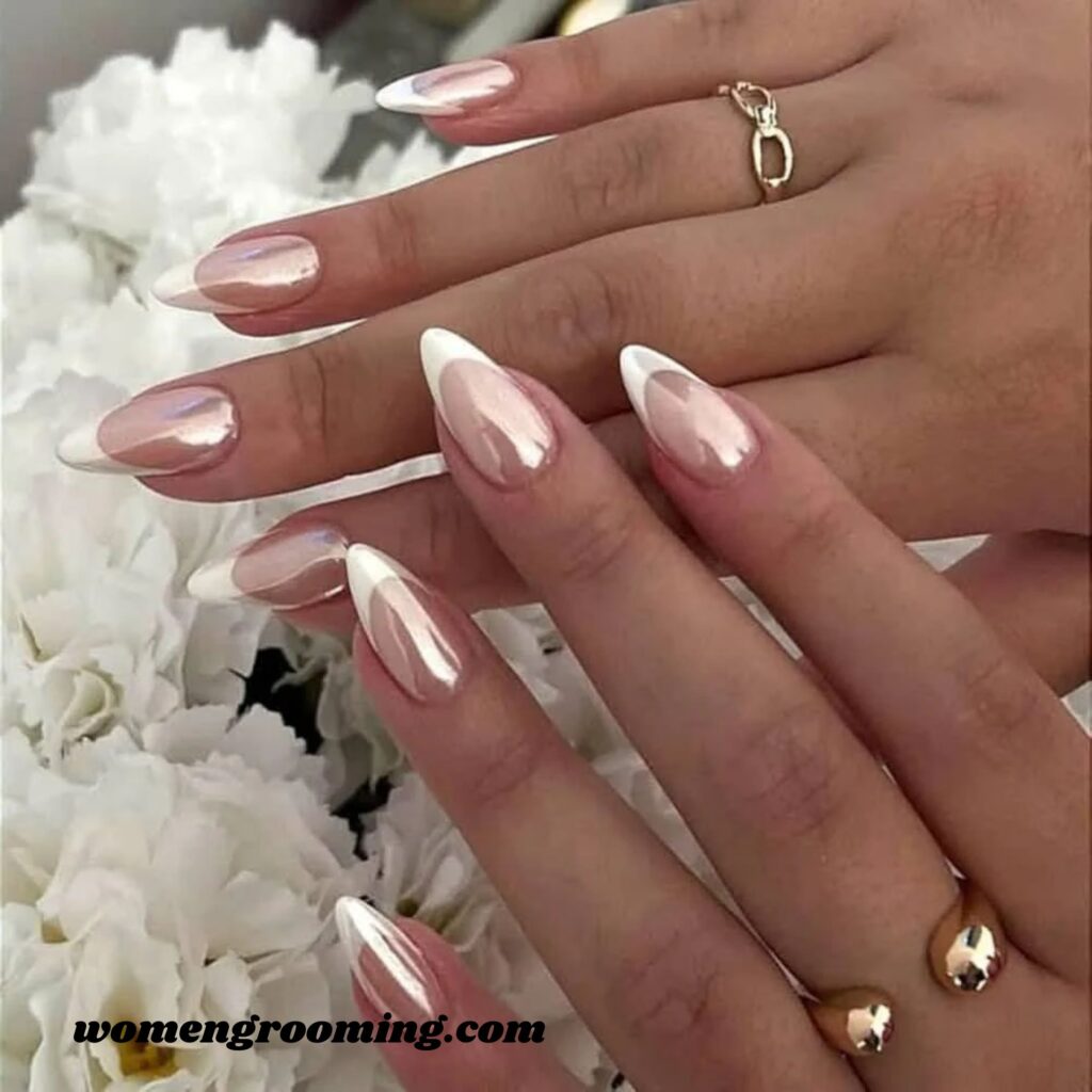Pearl Chrome French Tips