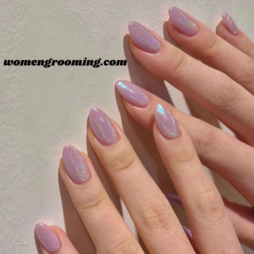 Pearl-Finish Purple Nails