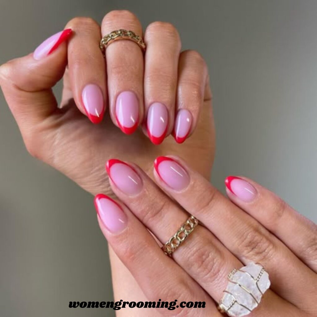 Pink Base with Red Tips