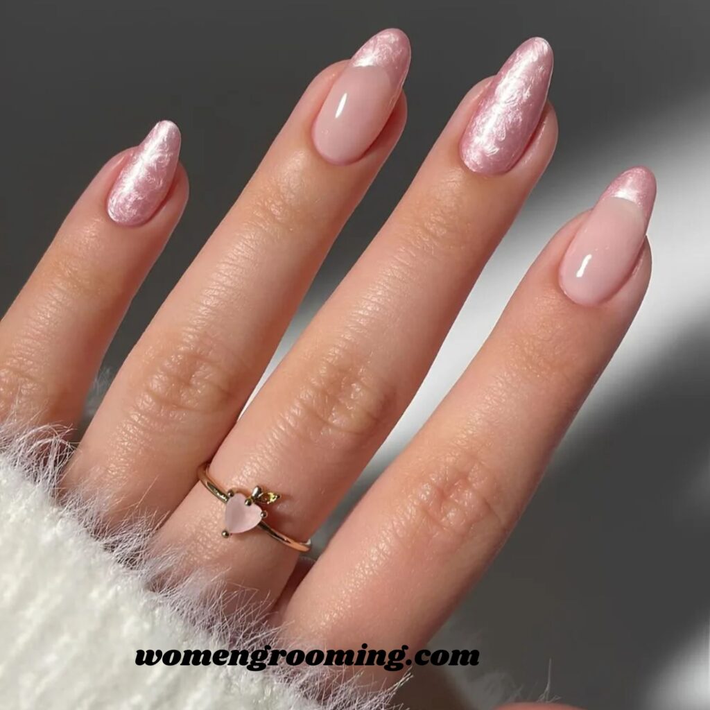 Pink Pearl Finish Nails