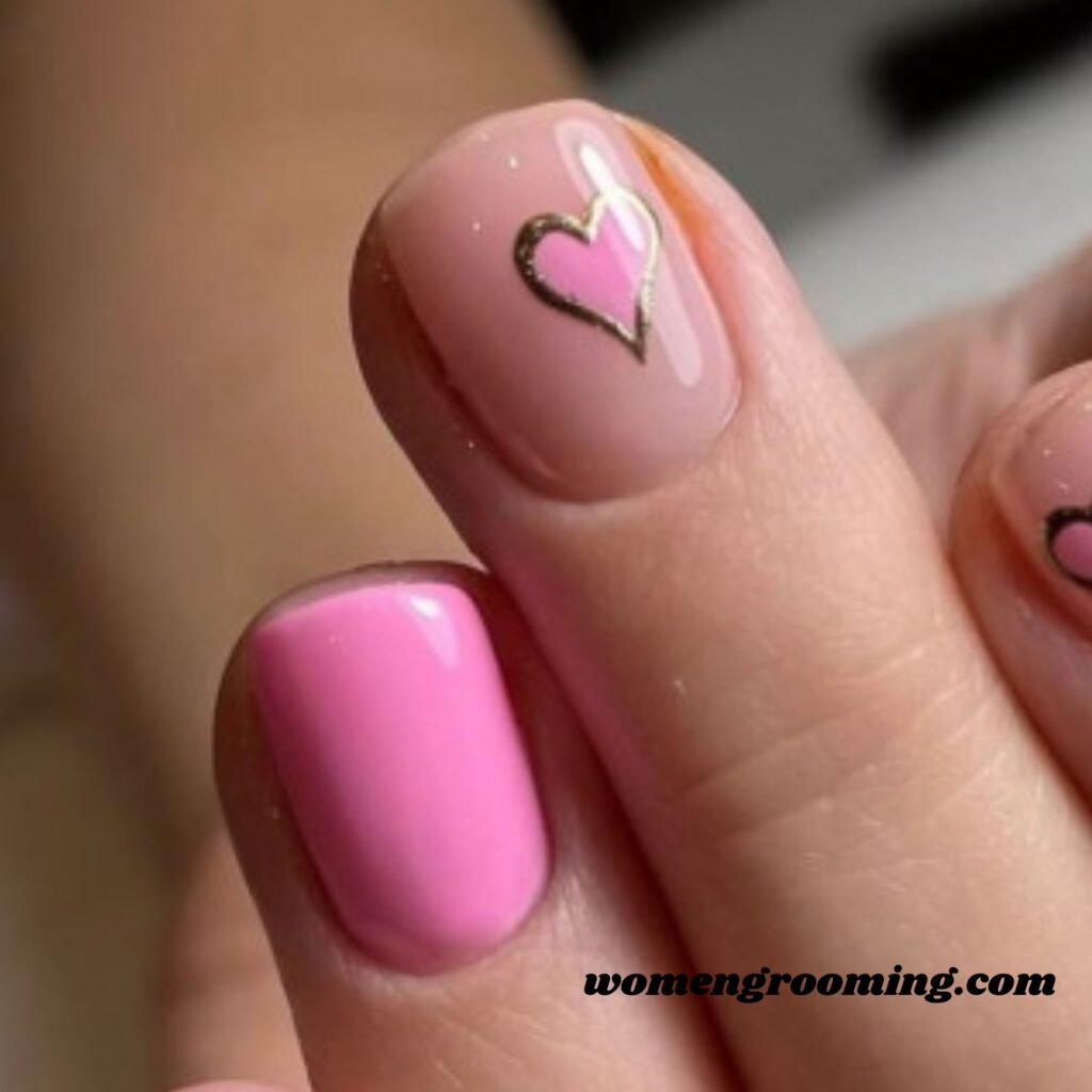 Pink Short Nails