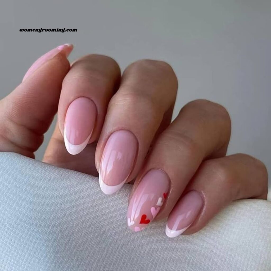 Pink Soap Almond Nails
