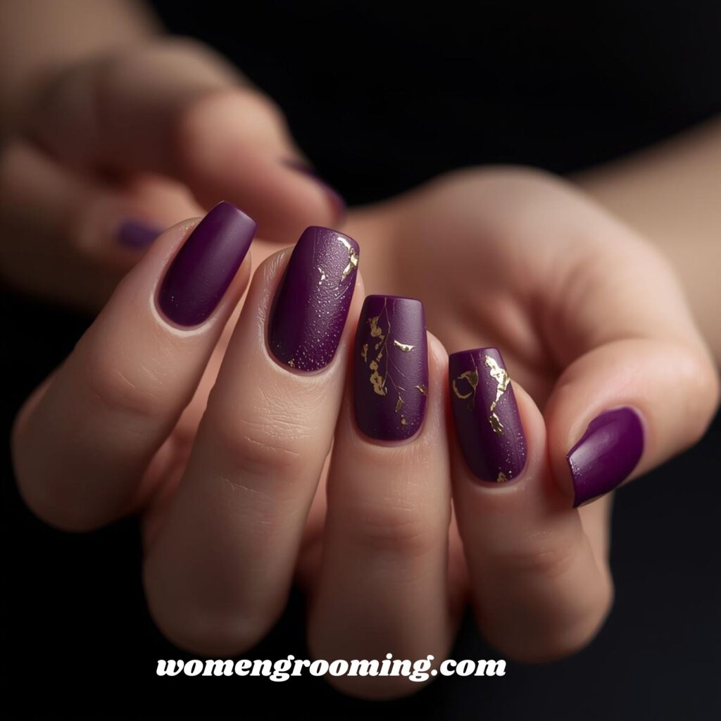 Plum Nails