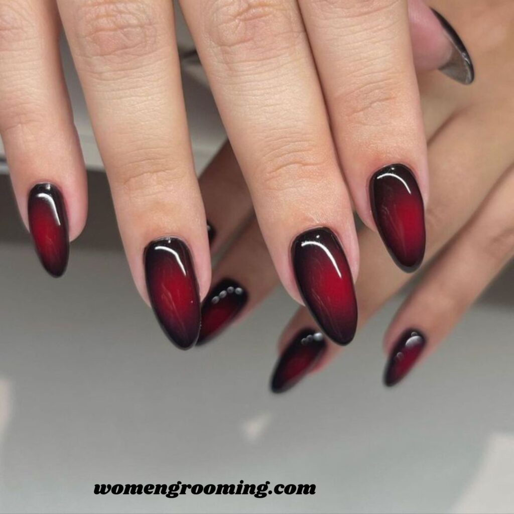 Red Aura Nails