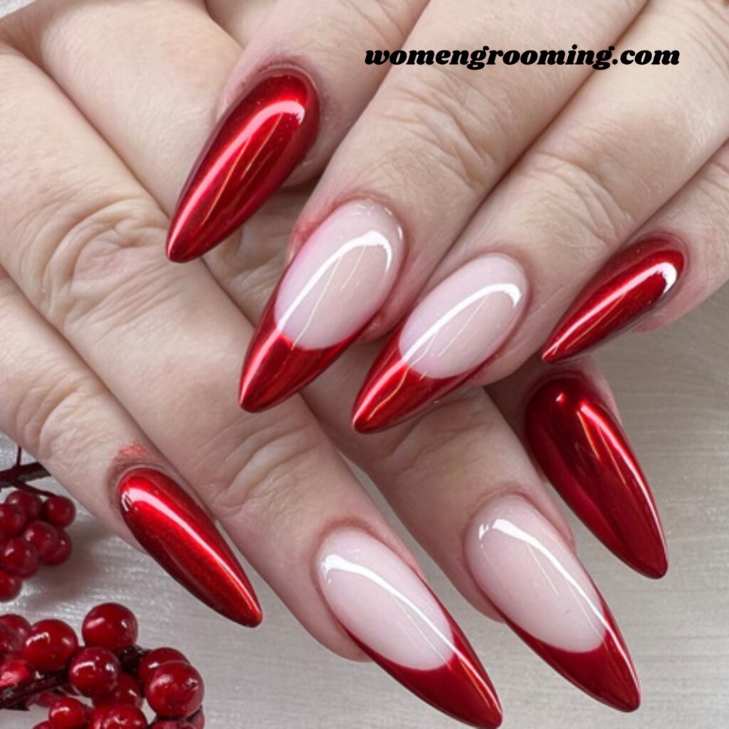 Red Chrome Nails (1)