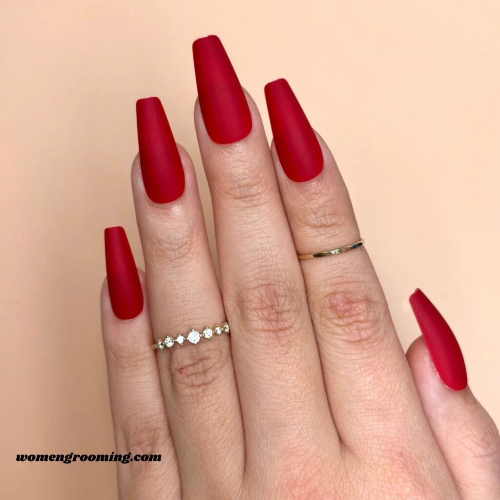 Red Coffin Nails