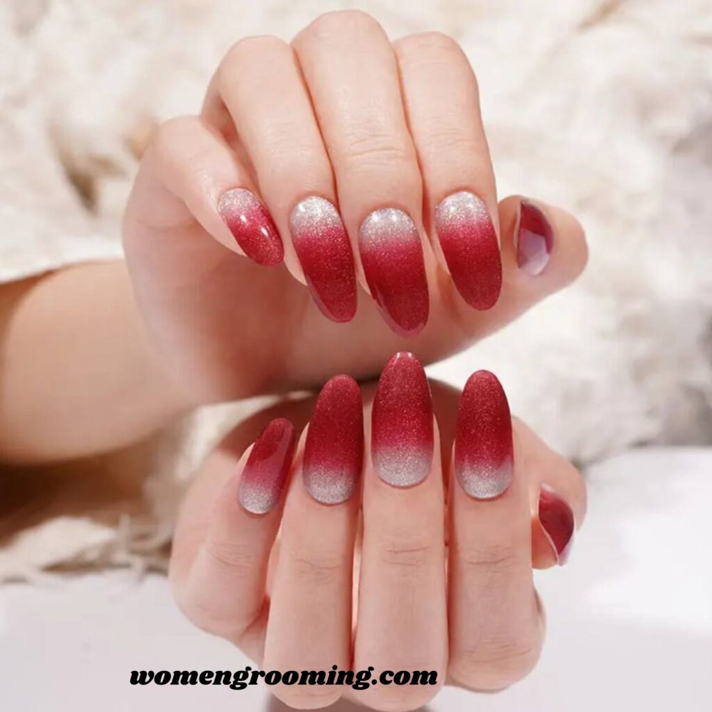 Red Ombre Nails