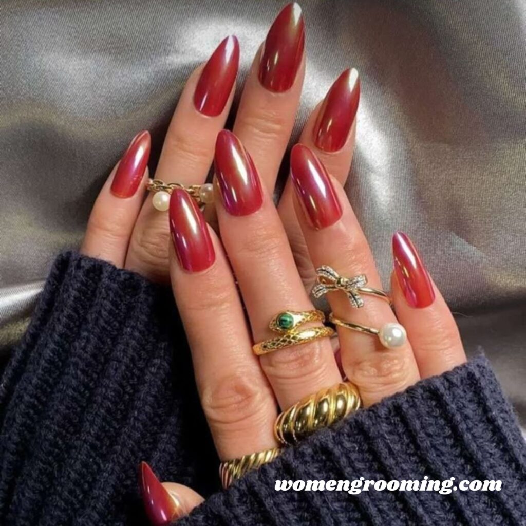 Red Pearl Nails