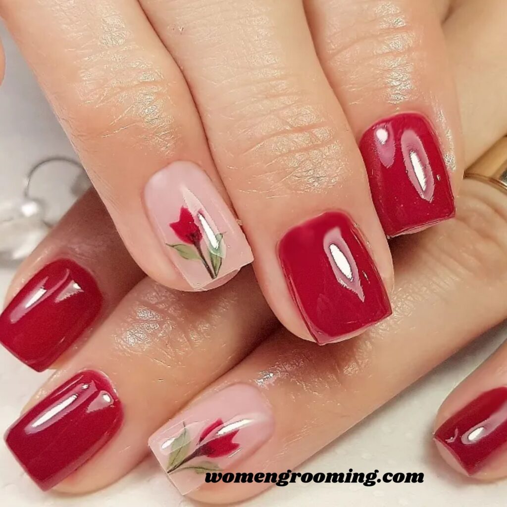 Red Short Nails