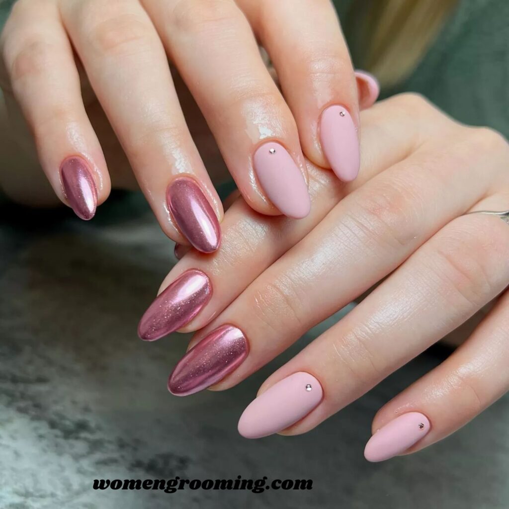 Rose Pink Nails