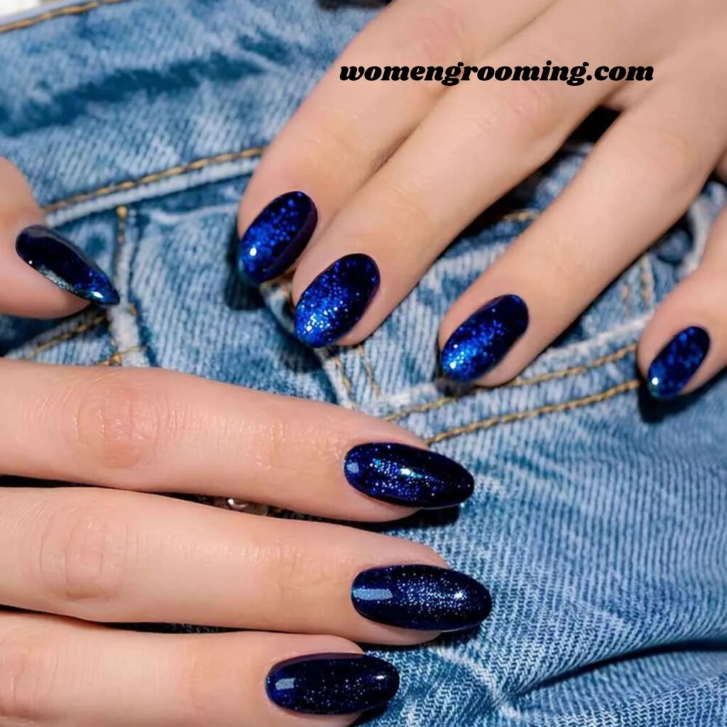 Sapphire Blue Nails