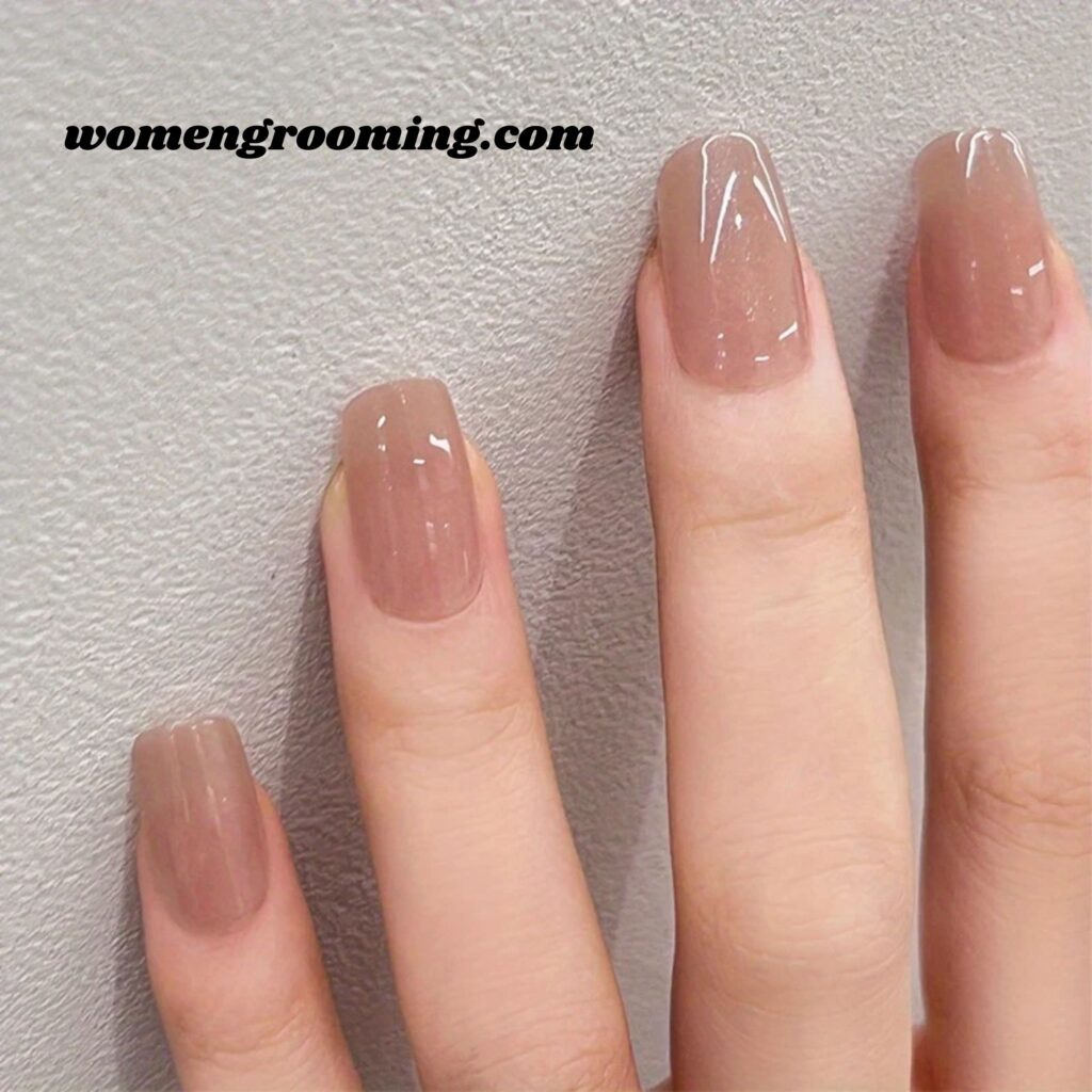Short Glossy Nails