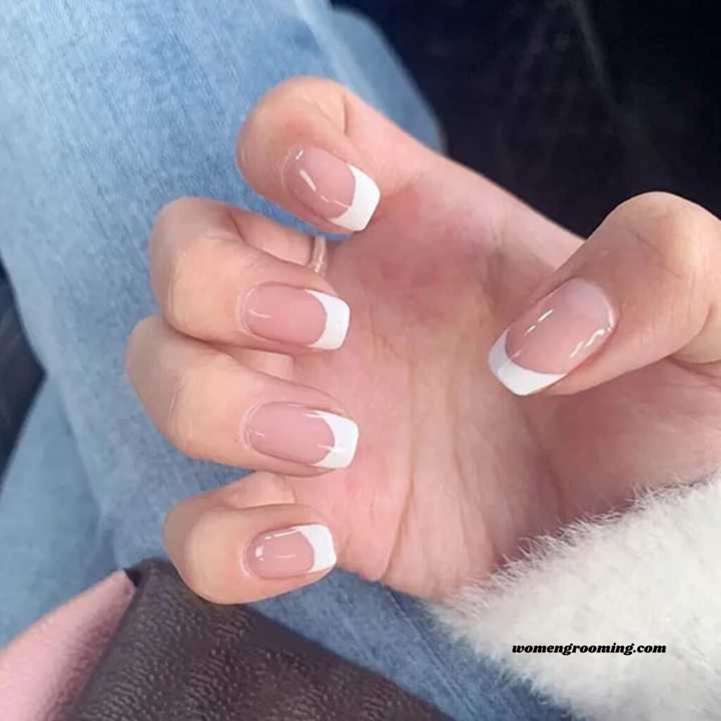 Short Pink French Tips