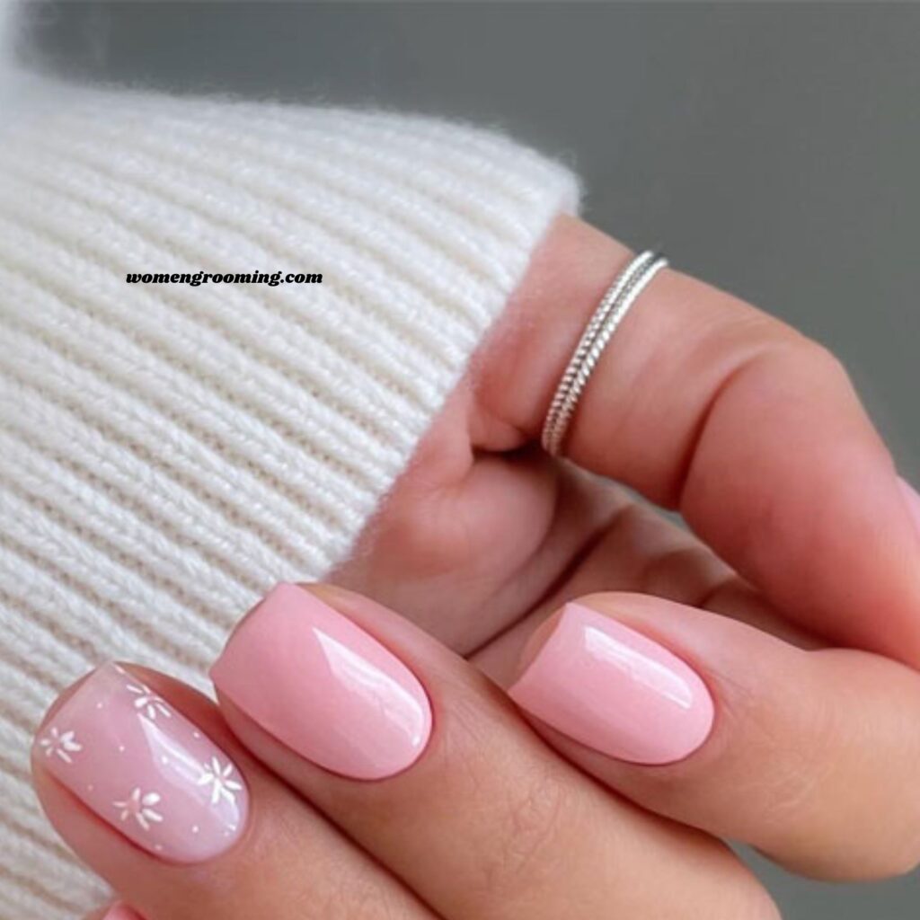 Short Soft Pink Nails