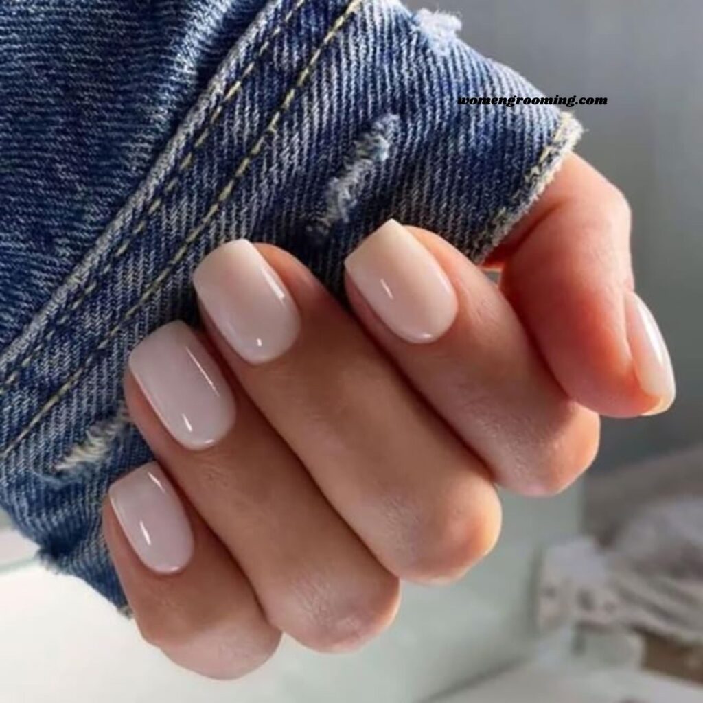 Short Square Neutral Nails