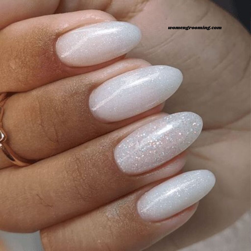 Snow Shimmer Nails
