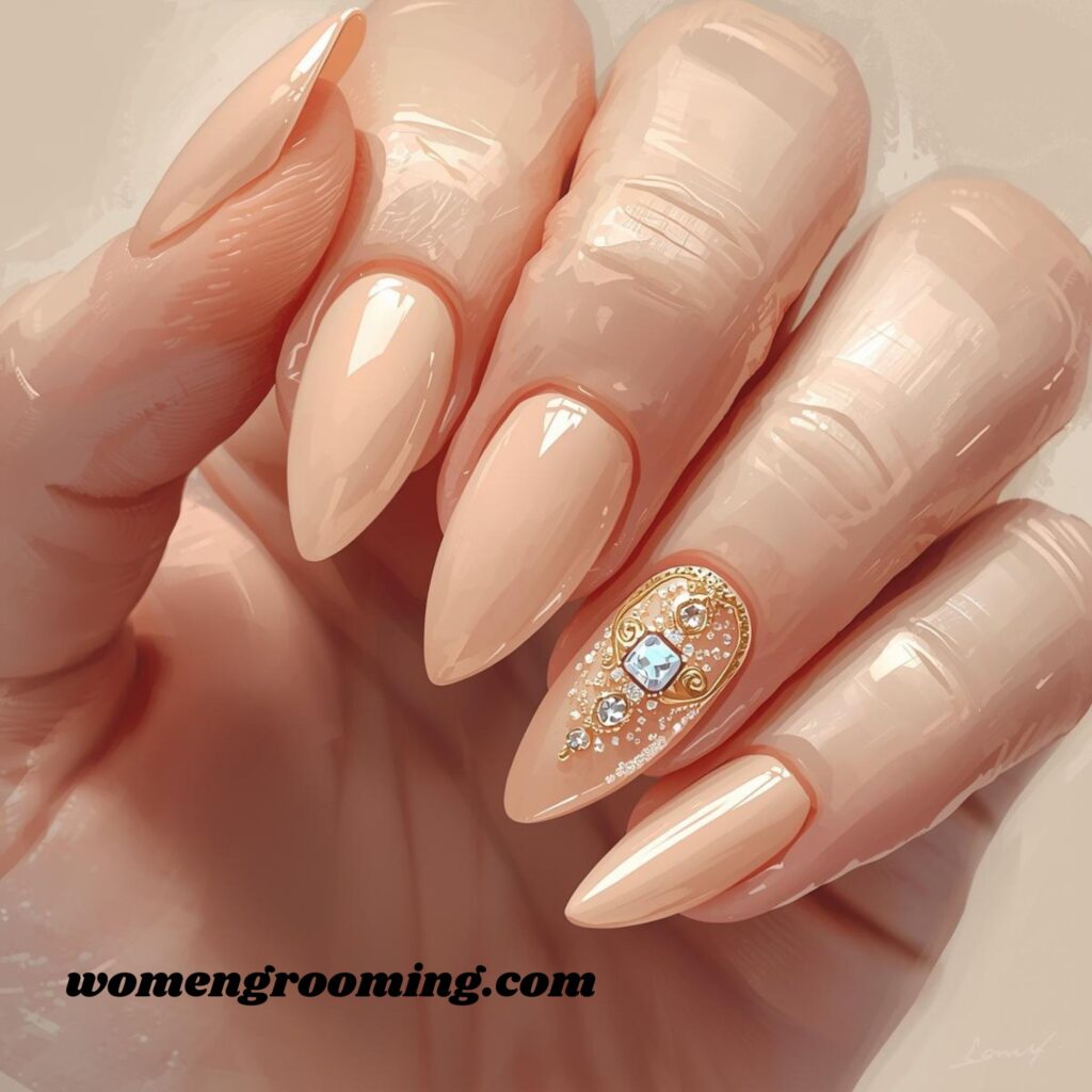 Soft Beige Nails (1)