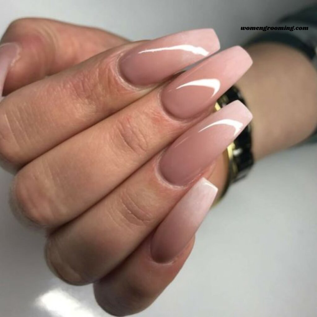 Soft Brown Ombre Nails