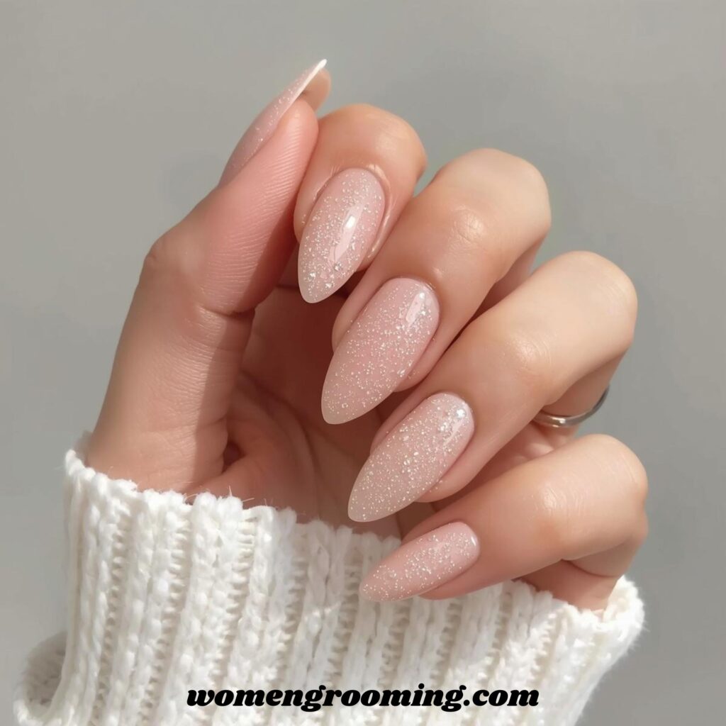 Soft Champagne Nails