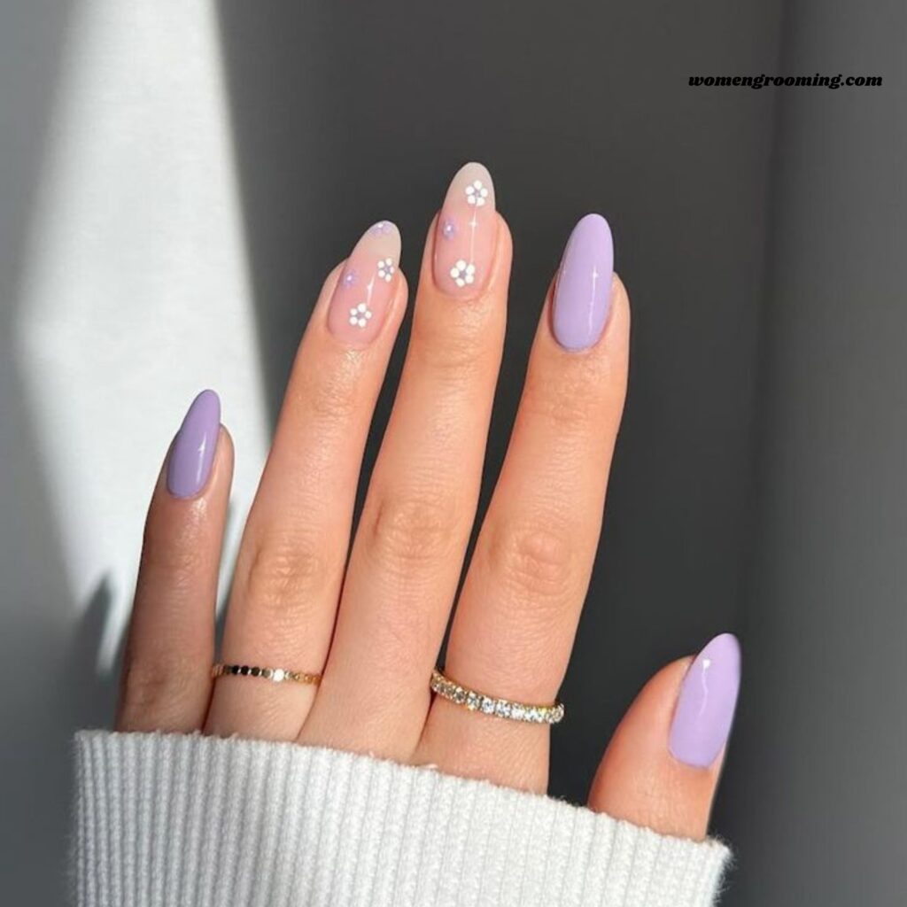 Soft Lavender Nails