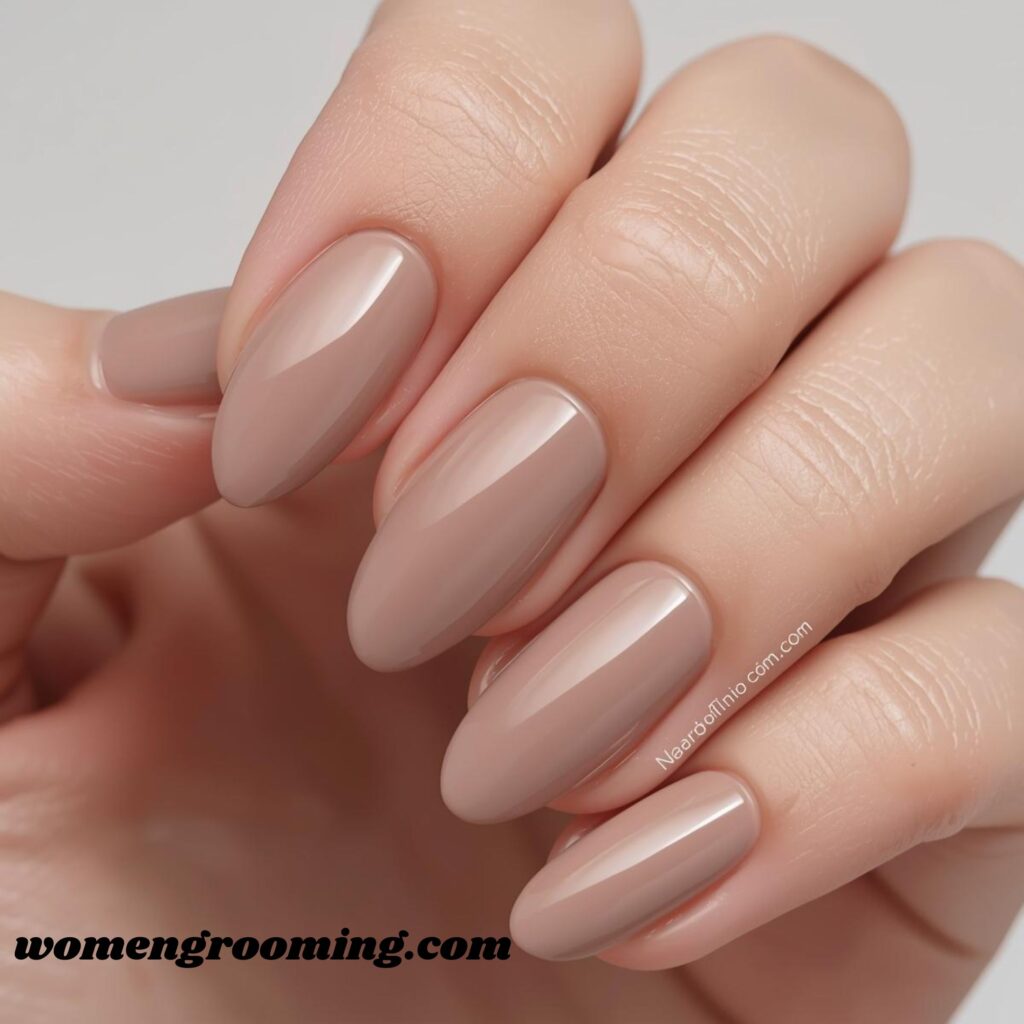 Soft Taupe Nails