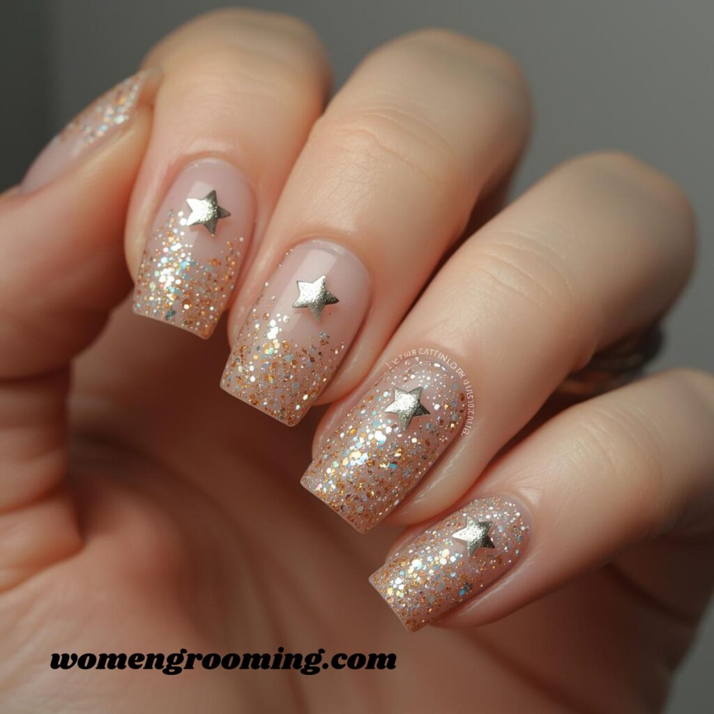 Star Accent Nails