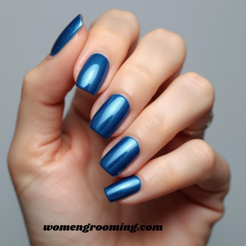 Steel Blue Nails