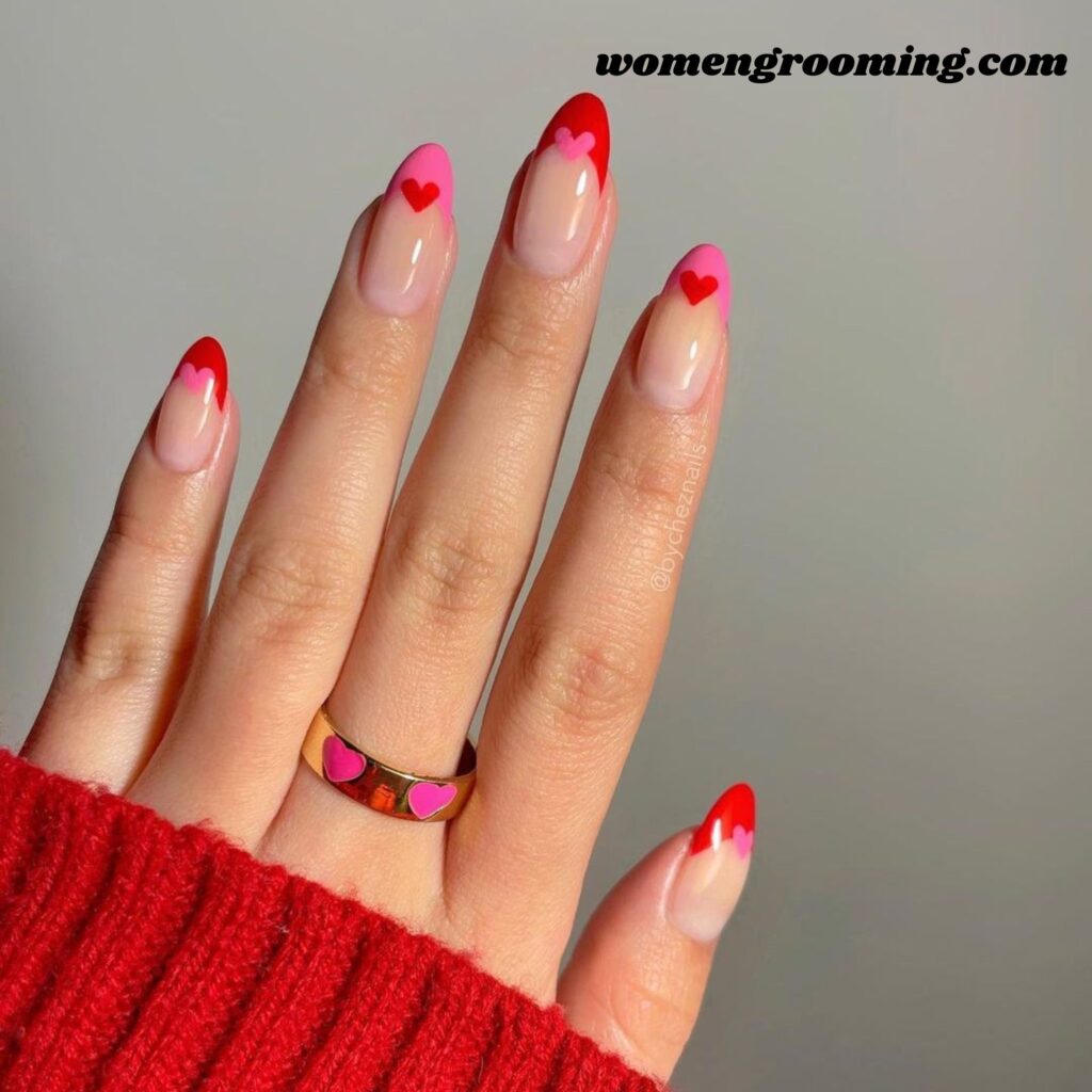 Tiny Heart Accent Nails (1)